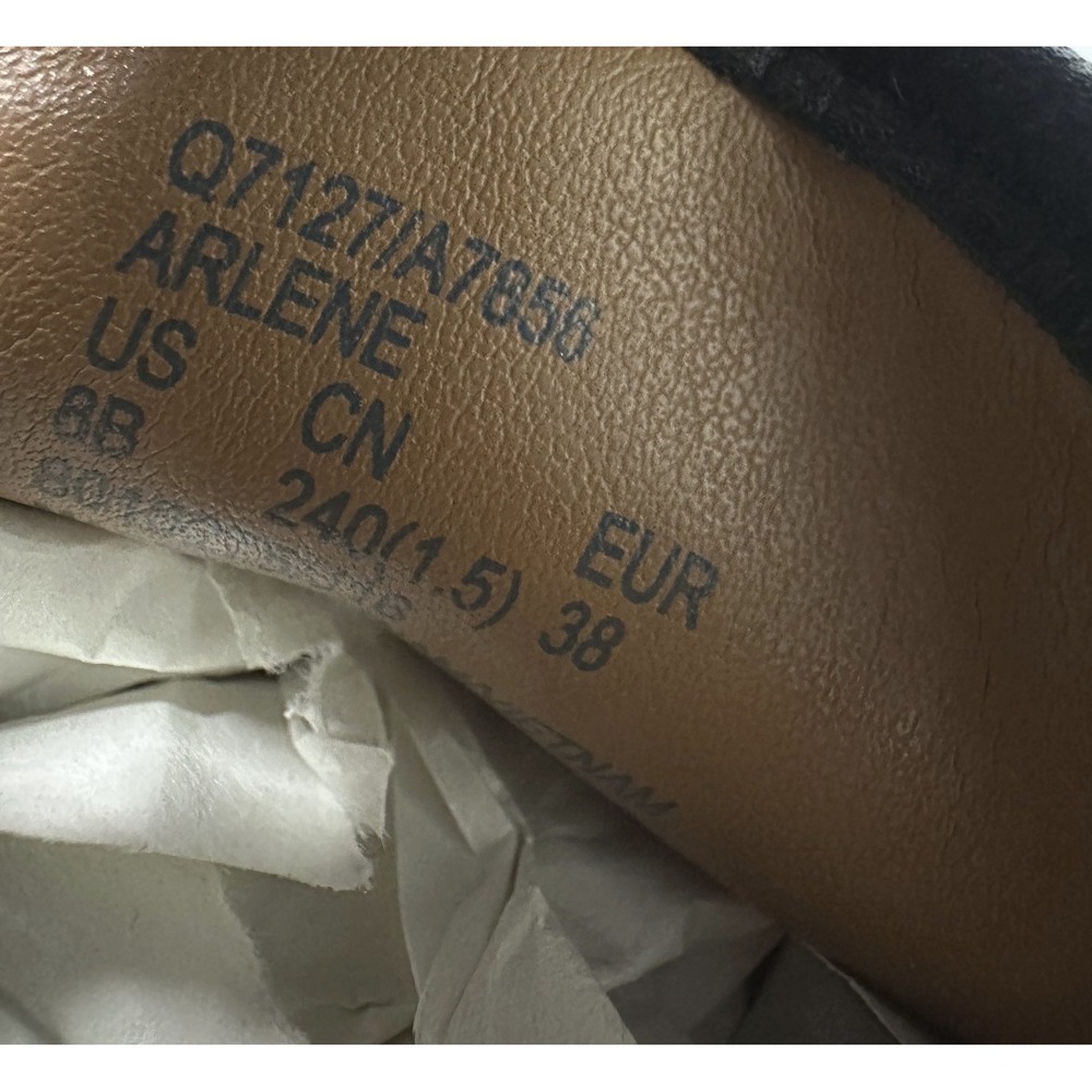 Coach Arlene Black Leather Driving Loafers 8B Turnlock Gold Quiet Luxury Flats - Picture 7 of 14